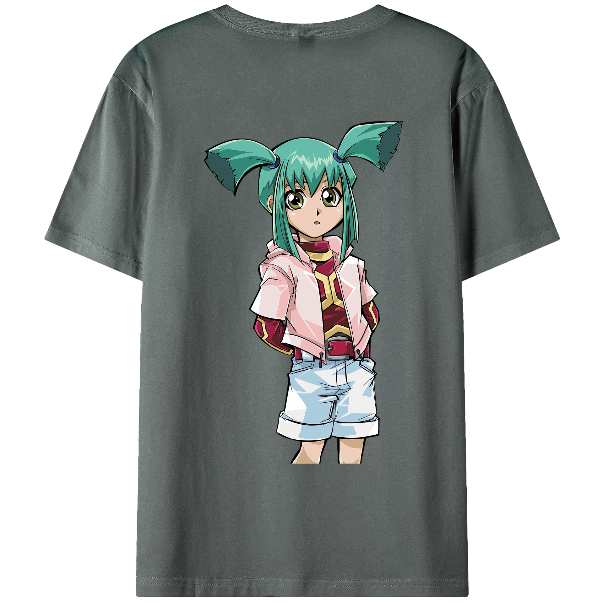 （画像用） 遊☆戯☆王 Yu-Gi-Oh! 綿100％ メンズ半袖Tシャツ（バックプリント） 通気性